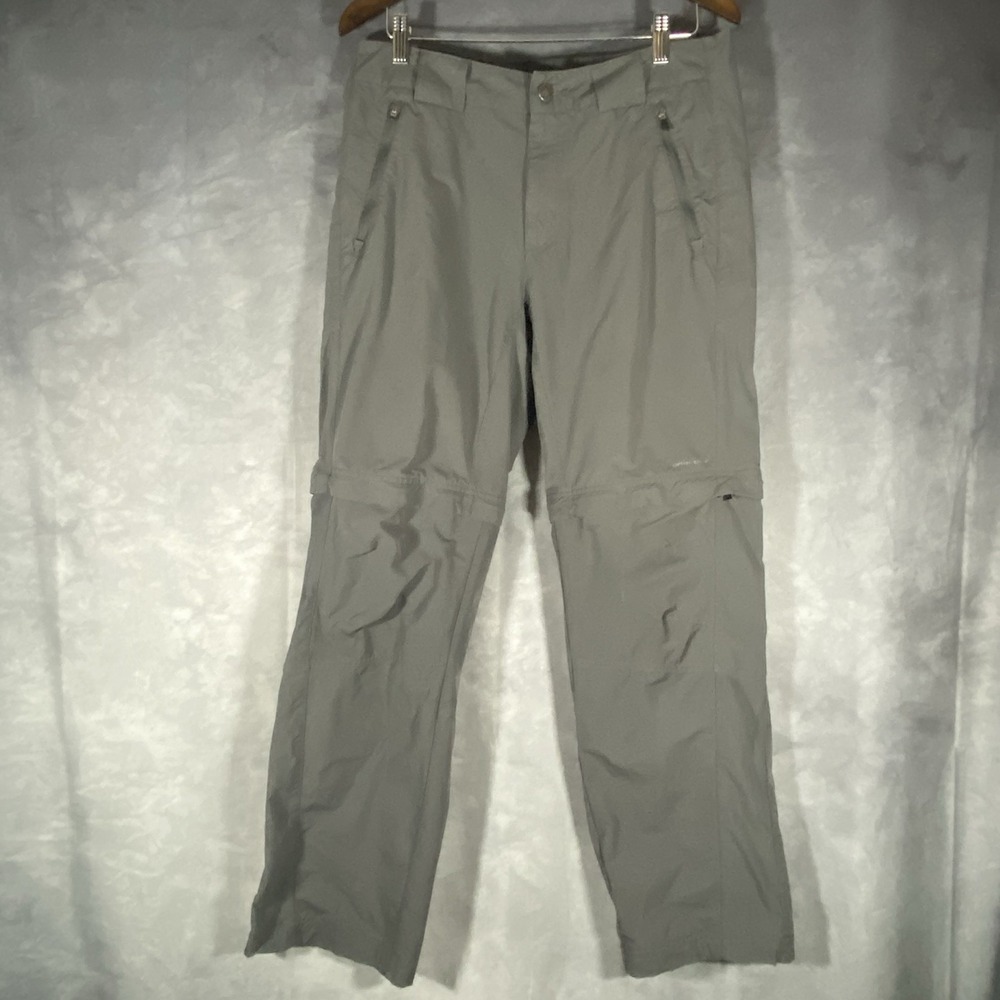 Columbia Titanium Convertible Pants Mens 34 Gray Zip Off Hiking Outdoor
